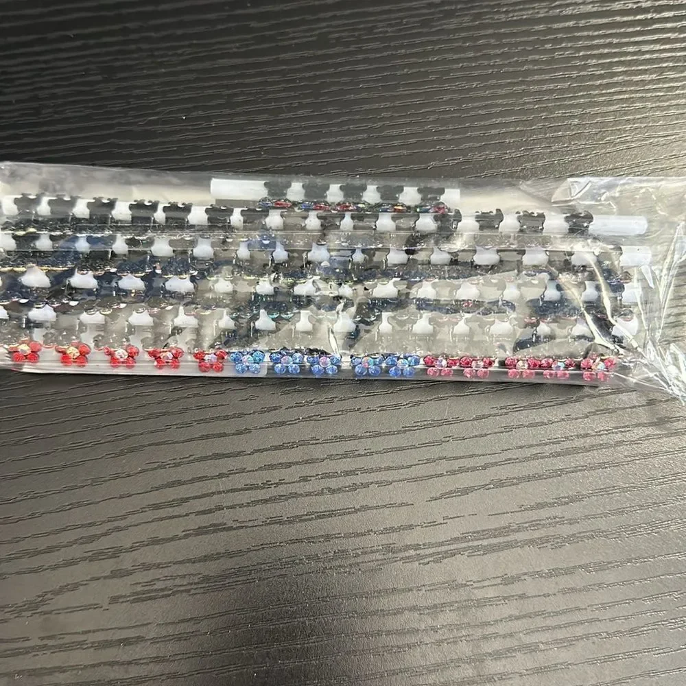 ANBALA Mini Claw Clips, 65pcs No-Slip Grip Jaw Clips Glitter Clips Rhinestone